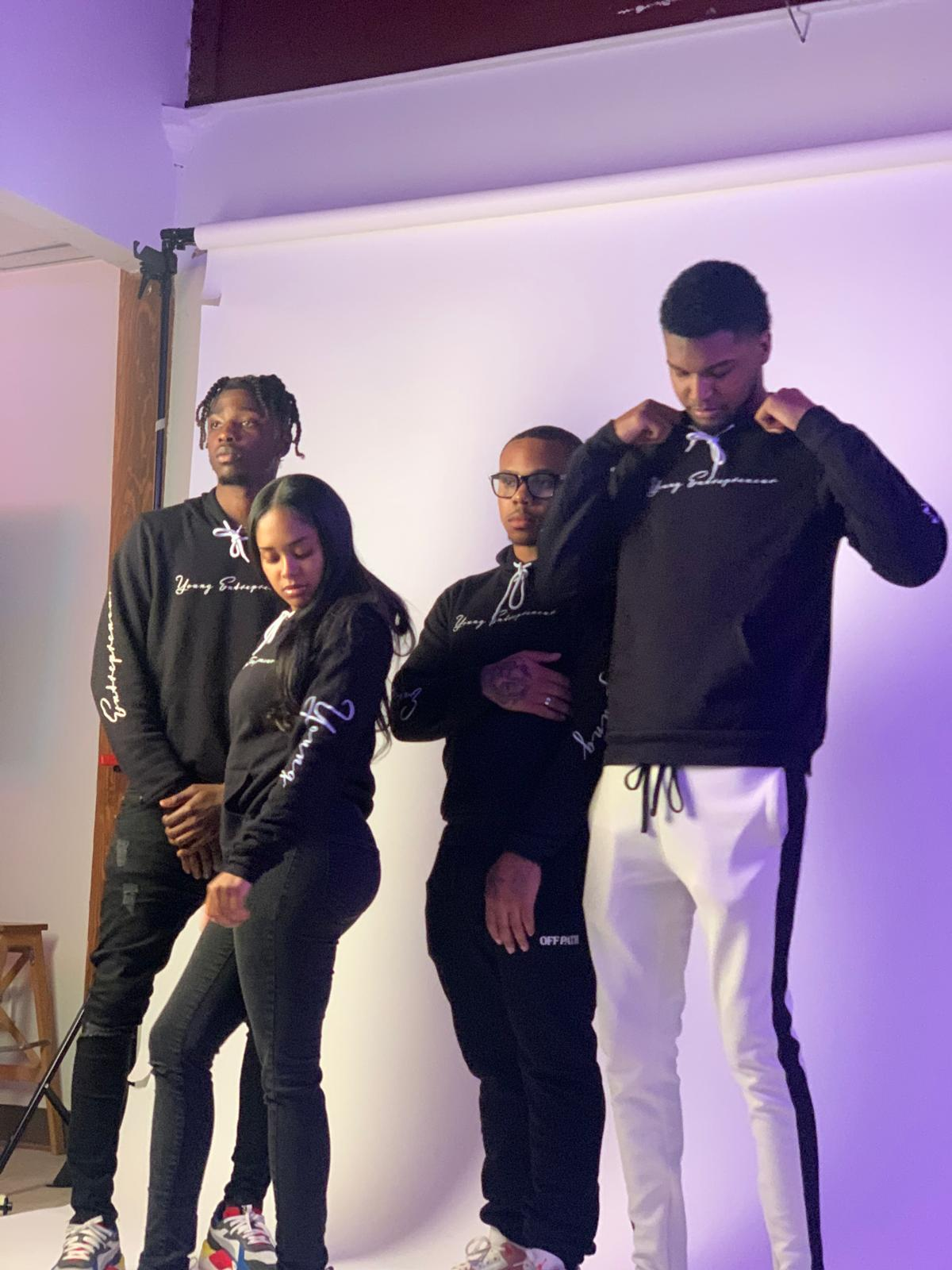 Young Entrepreneurs models during a studio photo session